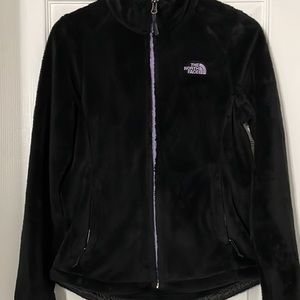 Black with Light Purple Accents Women’s The North Face Fuzzy Osito Jacket